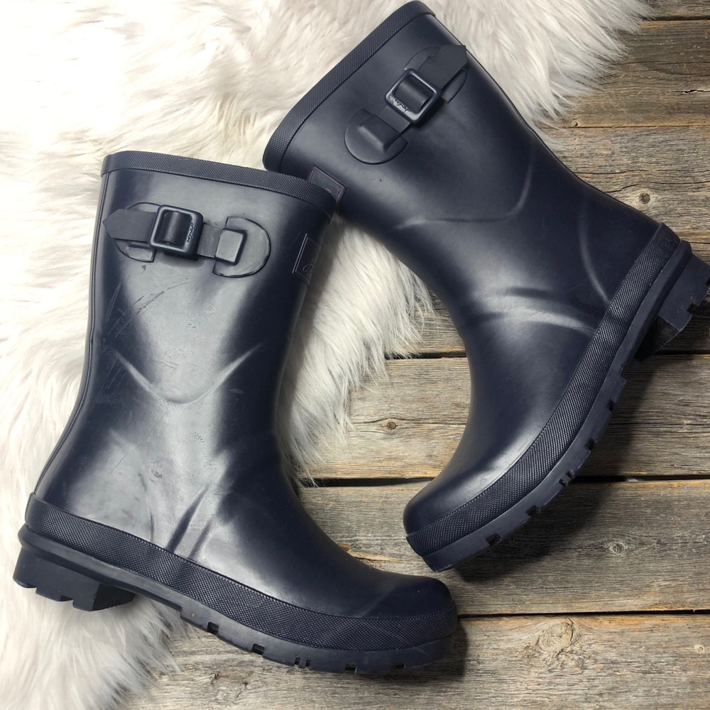 Joules Navy Winter Rain Boots
